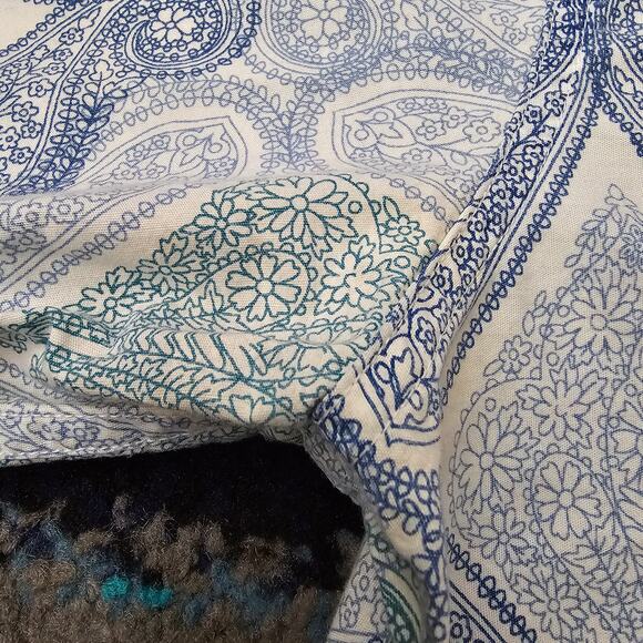 Men's J. Ferrar Floral Paisley Print Long Sleeve Button Down Dress Shirt Size M - Picture 3 of 9